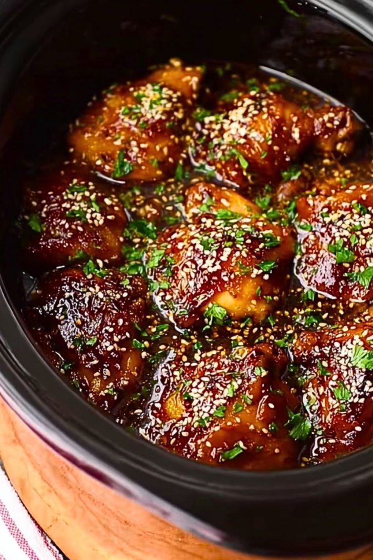 Homemade Crock Pot Honey Garlic Chicken - Cook Craze